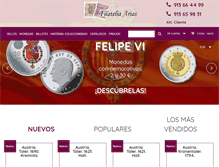 Tablet Screenshot of filateliaarias.com